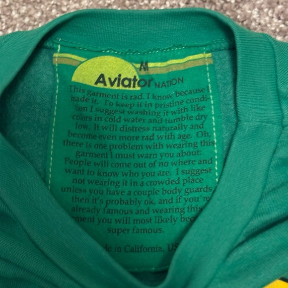 Aviator Nation ⚡️ Kelly Green Smiley Sweatsuit 😊 - Picture 8 of 11